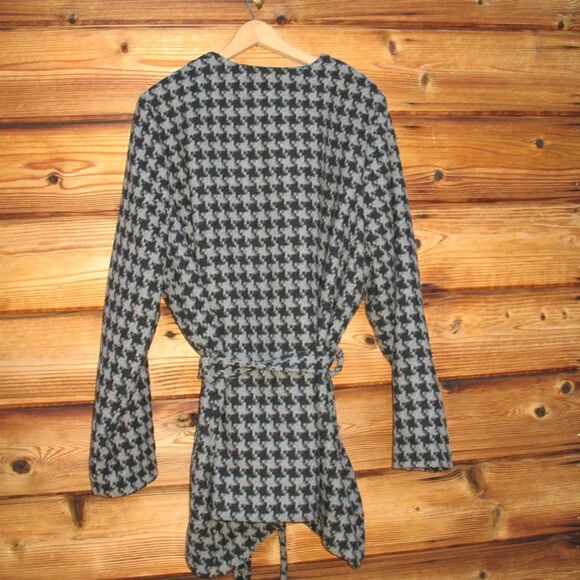 NWOT Gray Wrap Coat Jacket - Picture 5 of 7